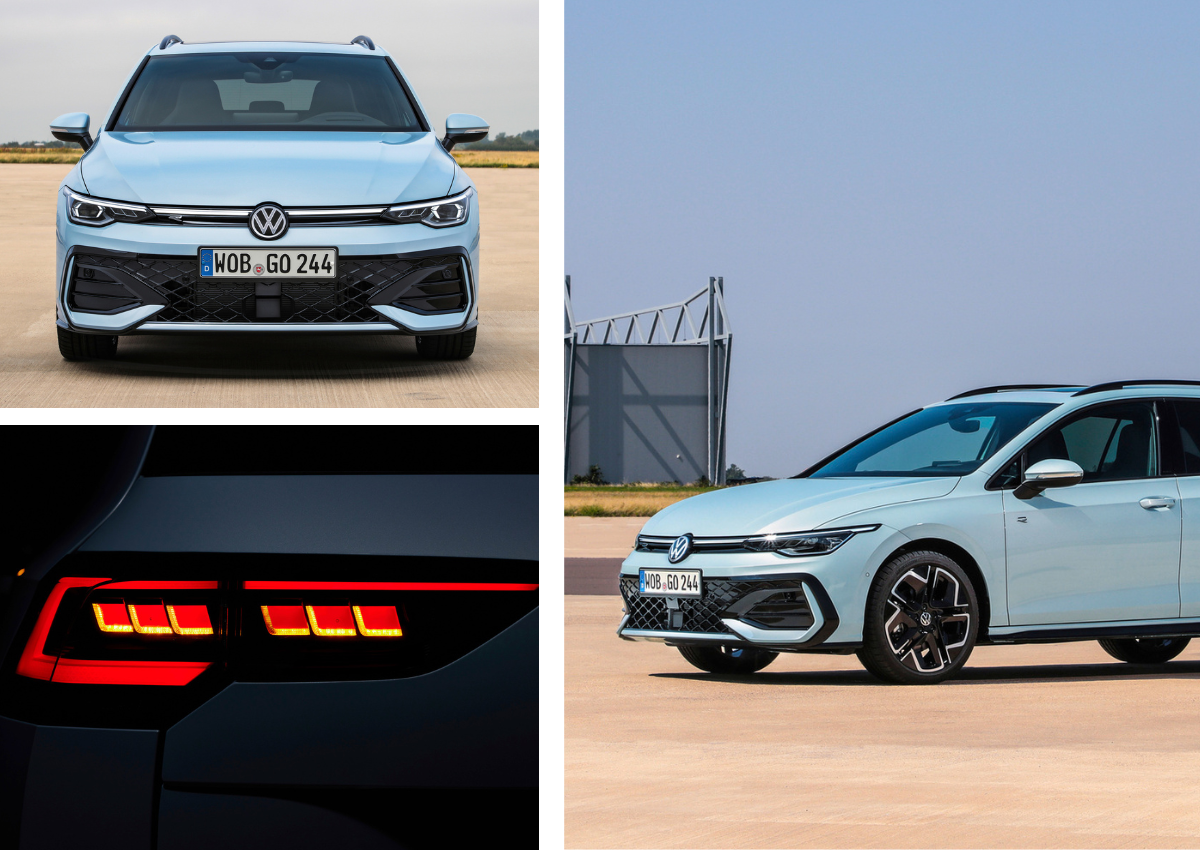 Das Exterieur des VW Golf Variant.