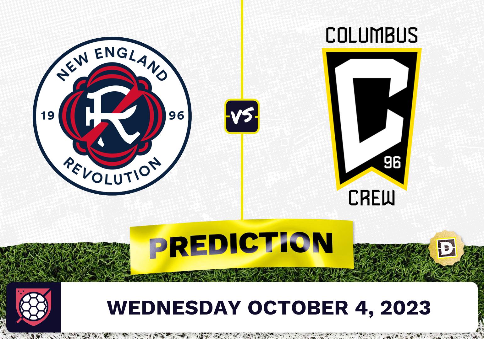 New England Revolution vs. Columbus Crew Prediction - October 4, 2023