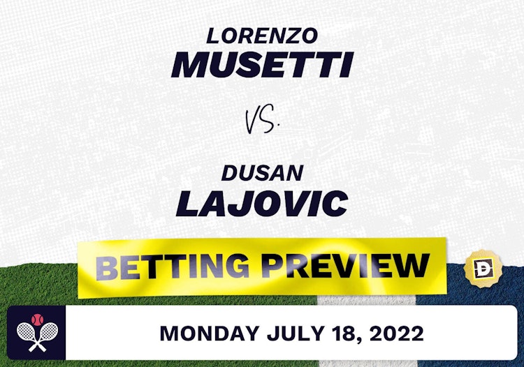 Lorenzo Musetti vs. Dusan Lajovic Predictions - Jul 18, 2022