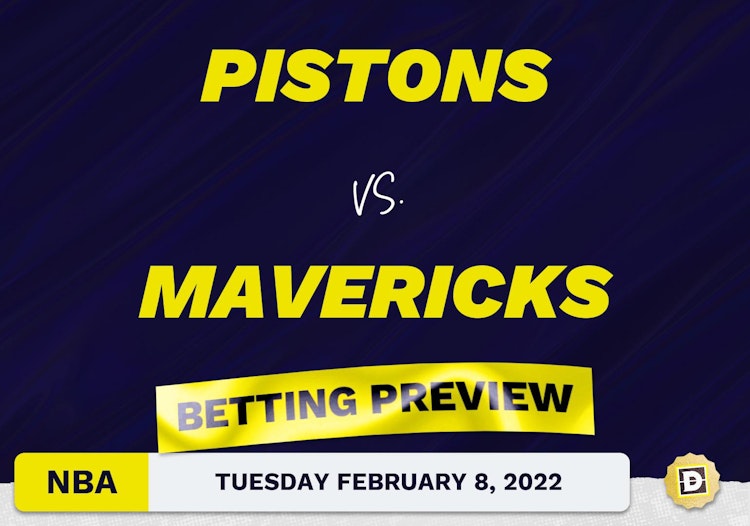 Pistons vs. Mavericks Predictions and Odds - Feb 8, 2022