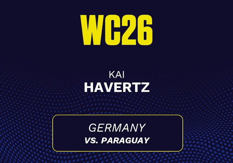 Kai Havertz projected stats for Tuesday, June 30, 2026.