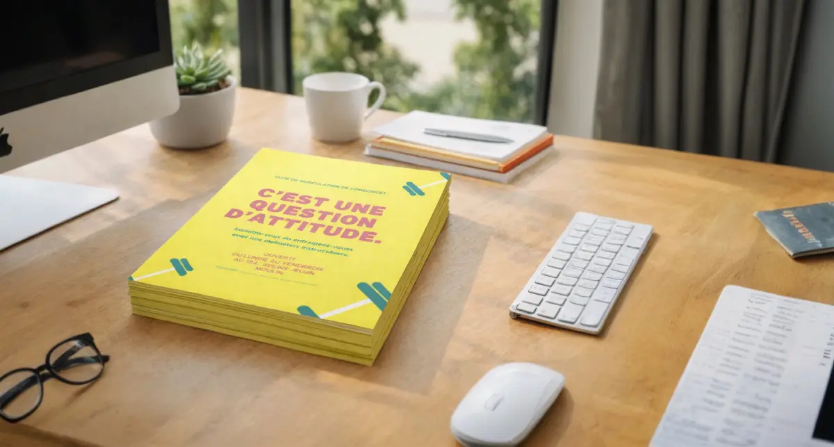 flyer cartonné pelliculé soft touch impression haute définition — 123Imprim