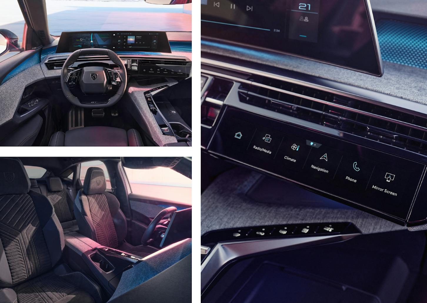 Das Interieur des Peugeot 3008.