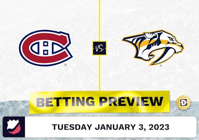 Canadiens vs. Predators Prediction and Odds - Jan 3, 2023
