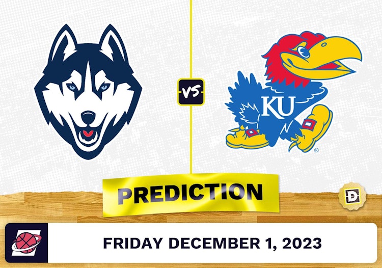 Connecticut vs. Kansas Basketball Prediction - December 1, 2023
