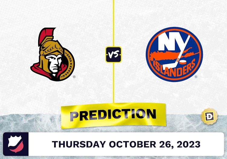 Senators vs. Islanders Prediction and Odds - October 26, 2023