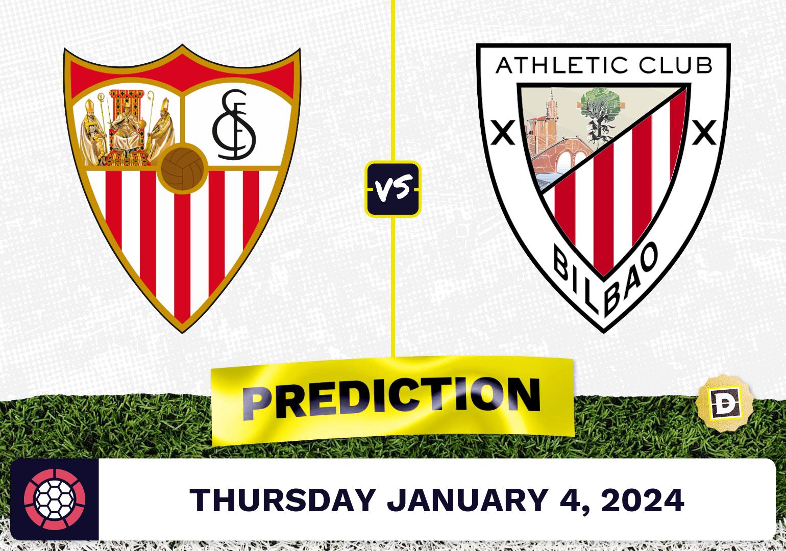 Sevilla vs. Athletic Bilbao Prediction, Odds, La Liga Picks  [1/4/2024]