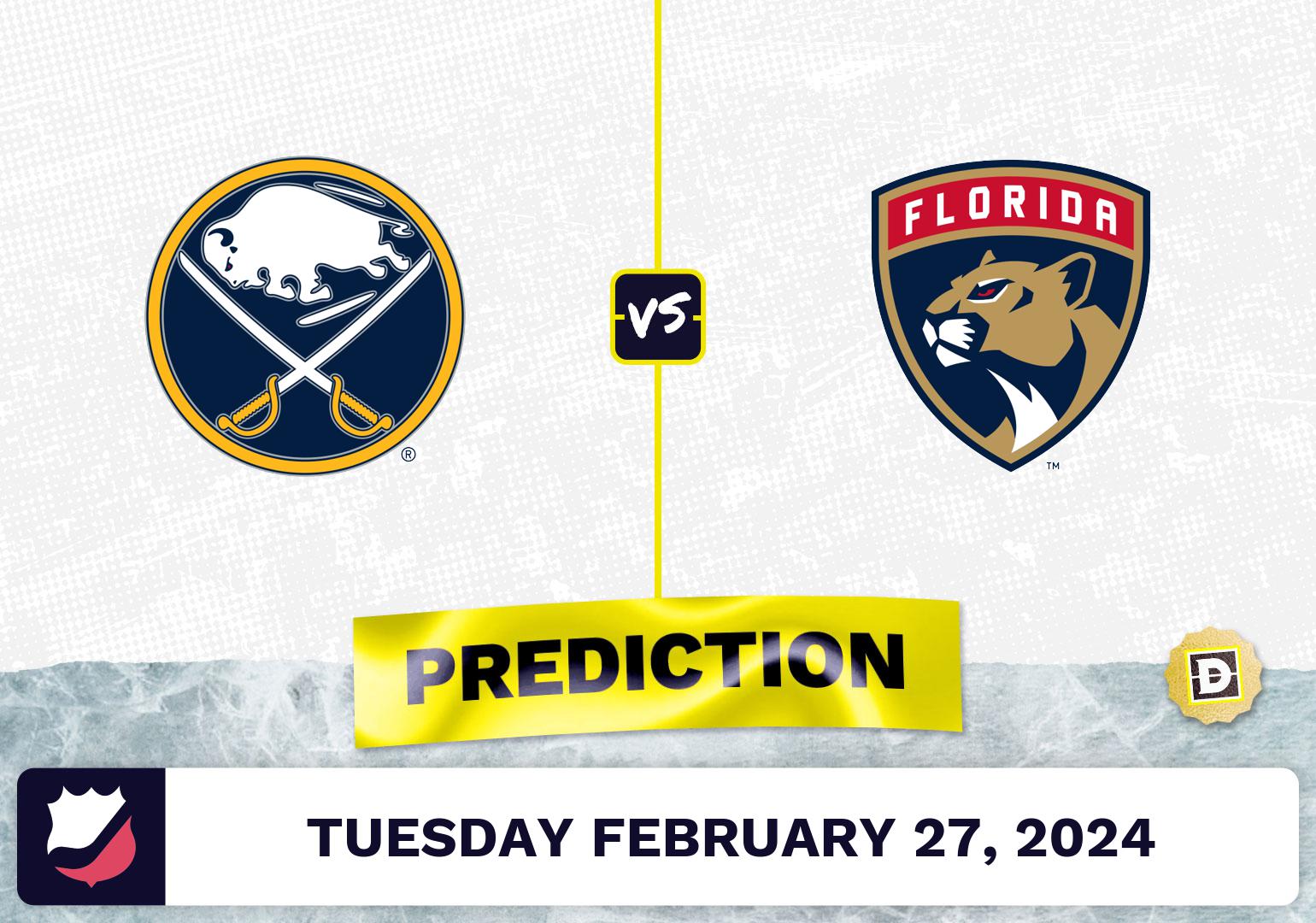 Buffalo Sabres Vs. Florida Panthers Prediction, Odds, NHL Picks [2/27/2024]