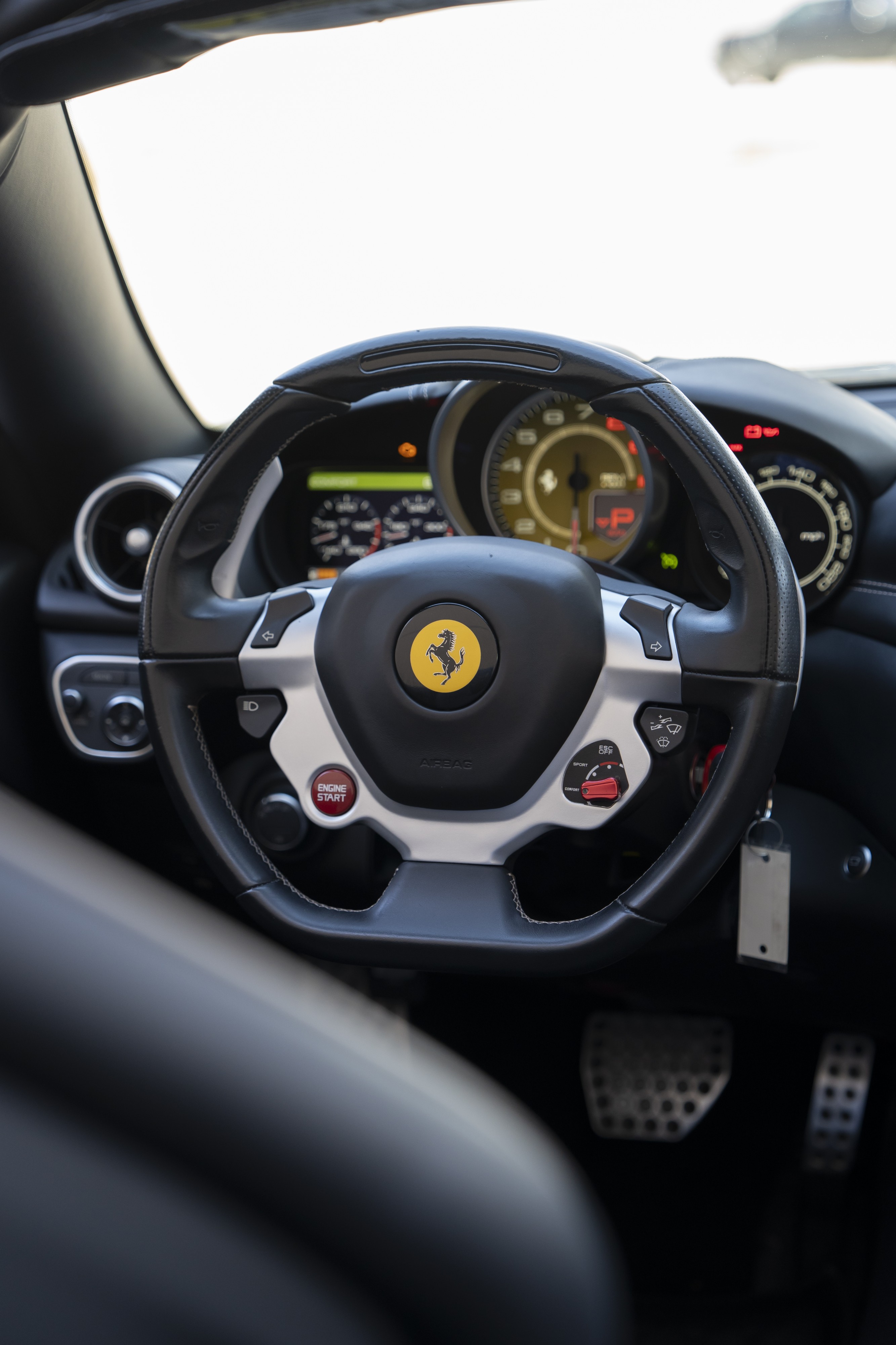 2016 Ferrari California T steering wheel in Austin, TX.