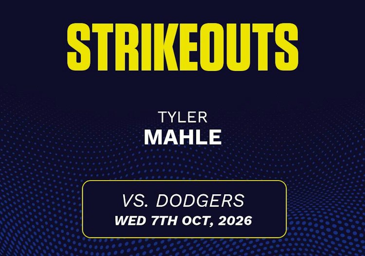 Tyler Mahle projected stats for Wednesday, October 7, 2026.