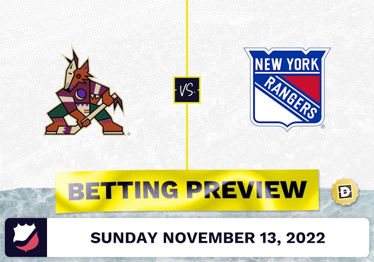 Coyotes vs. Rangers Prediction and Odds - Nov 13, 2022