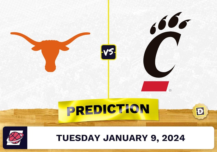 Texas vs. Cincinnati Prediction, Odds, College Basketball Picks  [1/9/2024]