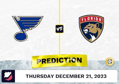 St. Louis Blues vs. Florida Panthers Prediction, Odds, NHL Picks  [12/21/2023]