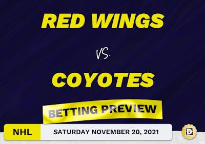 Red Wings vs. Coyotes Predictions and Odds - Nov 20, 2021