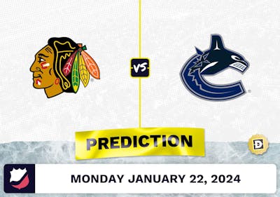 Chicago Blackhawks vs. Vancouver Canucks Prediction, Odds, NHL Picks [1/22/2024]