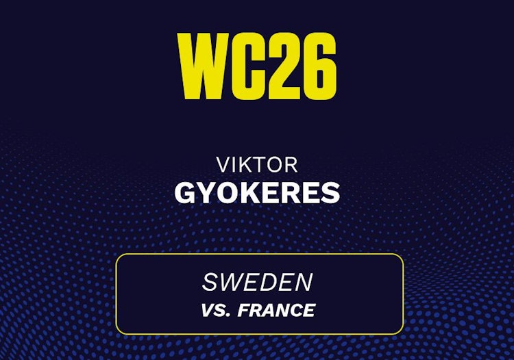 Viktor Gyokeres projected stats for Tuesday, June 30, 2026.