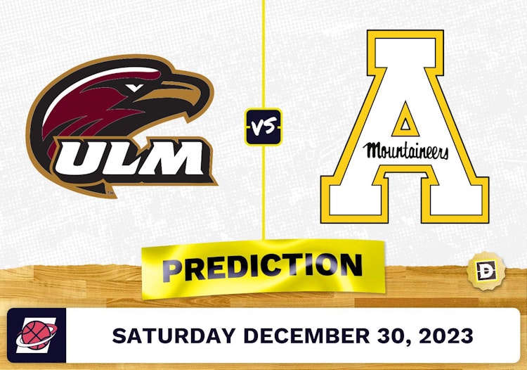 Louisiana-Monroe vs. Appalachian State Prediction, Odds, College Basketball Picks  [12/30/2023]