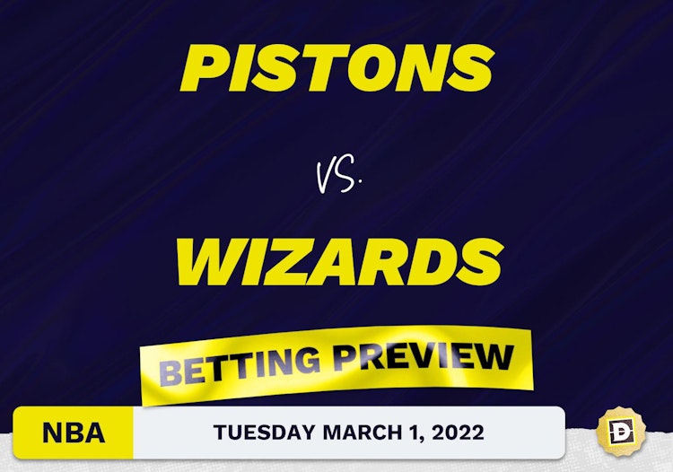 Pistons vs. Wizards Predictions and Odds - Mar 1, 2022