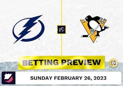 Lightning vs. Penguins Prediction and Odds - Feb 26, 2023