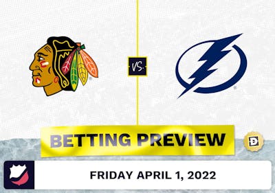 Blackhawks vs. Lightning Prediction and Odds - Apr 1, 2022
