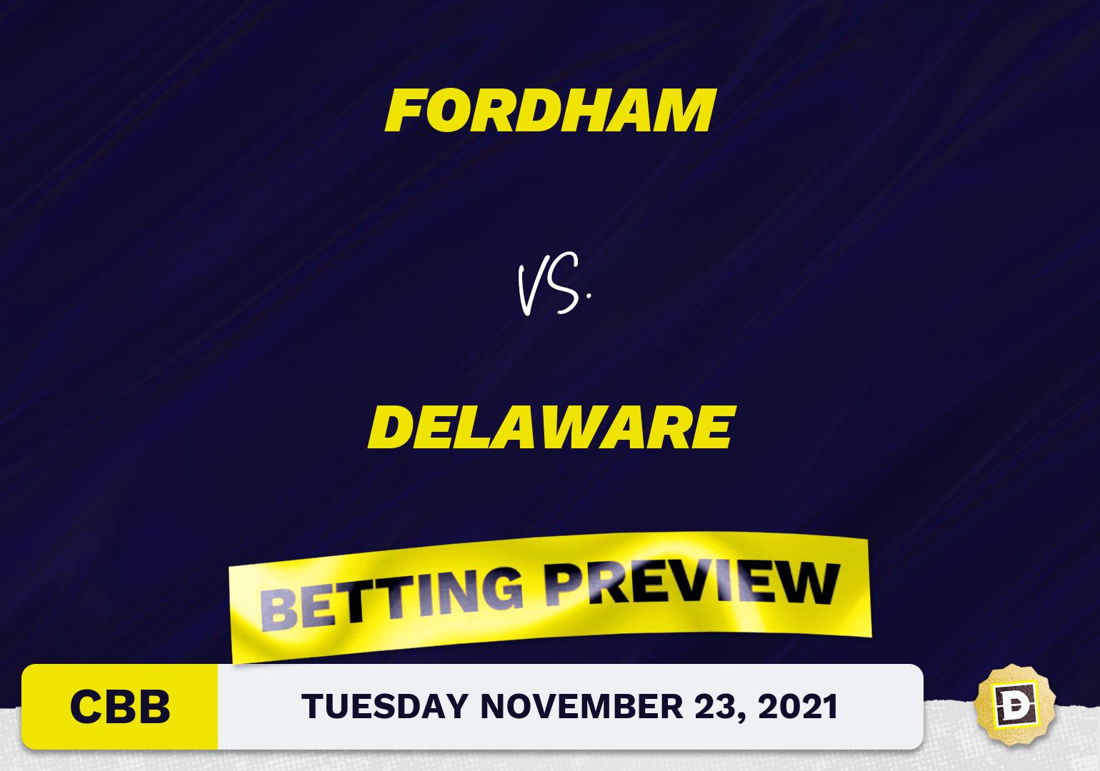 Fordham vs. Delaware CBB Predictions and Odds - Nov 23, 2021