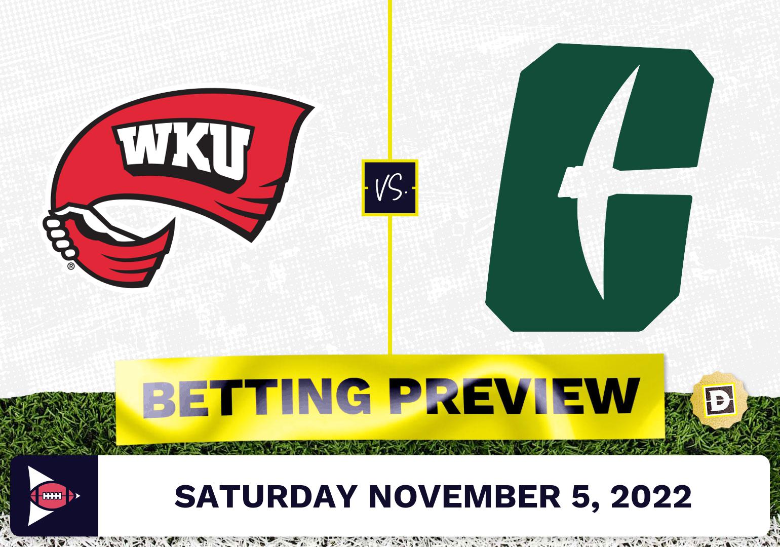 Western Kentucky Vs. Charlotte CFB Prediction And Odds - Nov 5, 2022