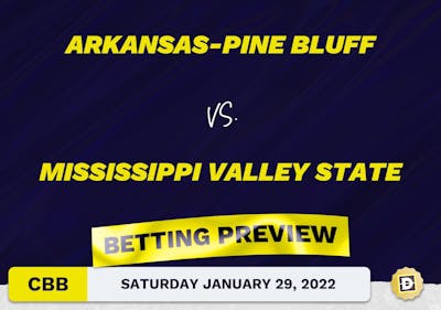 Arkansas-Pine Bluff vs. Mississippi Valley State CBB Predictions and Odds - Jan 29, 2022