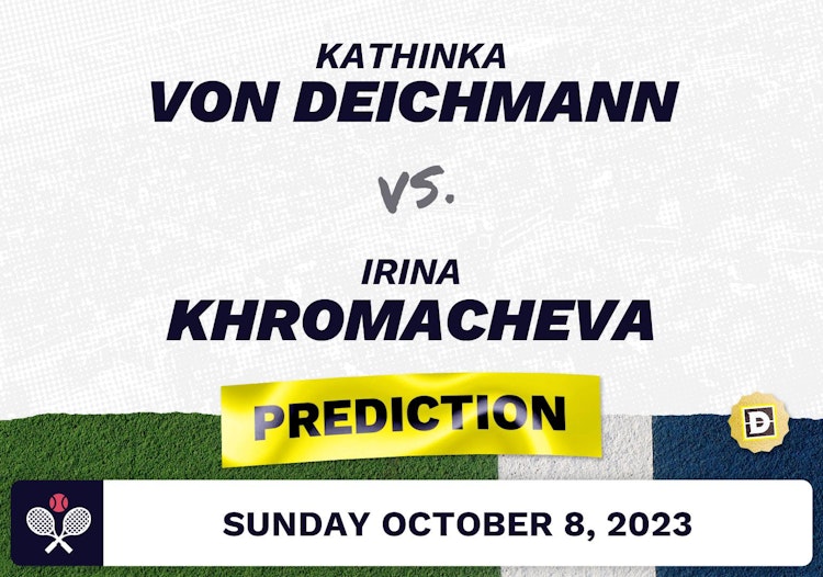 Kathinka von Deichmann vs. Irina Khromacheva Prediction - WTA Seoul 2023