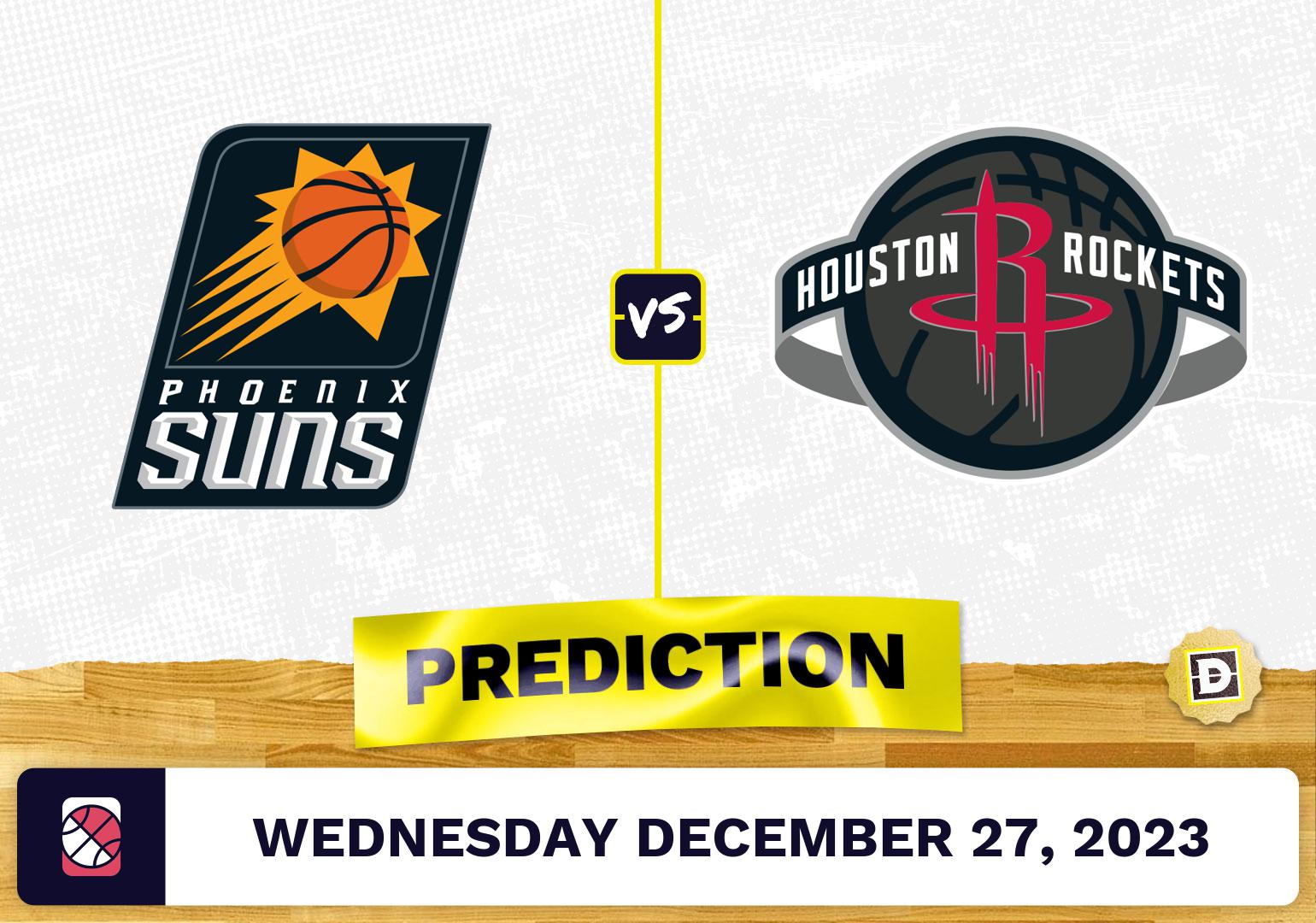 Phoenix Suns vs. Houston Rockets Prediction, Odds, NBA Picks  [12/27/2023]