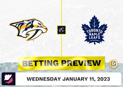 Predators vs. Maple Leafs Prediction and Odds - Jan 11, 2023