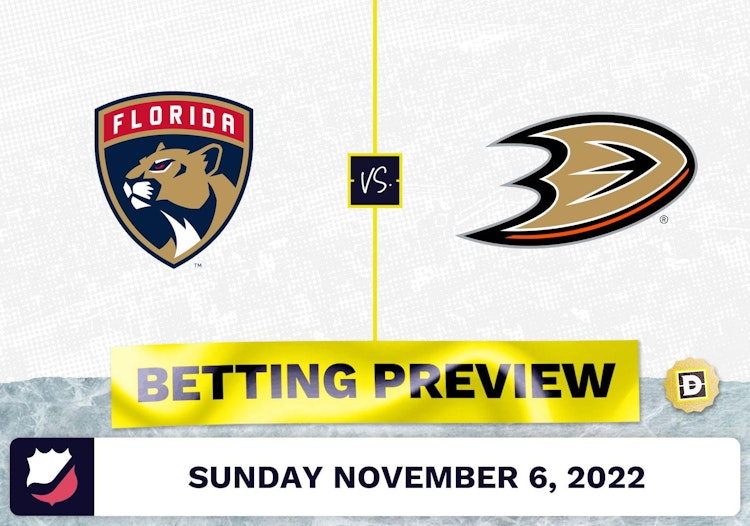 Panthers vs. Ducks Prediction and Odds - Nov 6, 2022