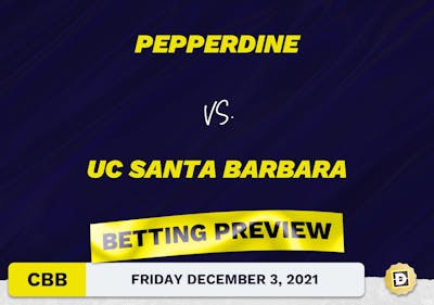 Pepperdine vs. UC Santa Barbara CBB Predictions and Odds - Dec 3, 2021