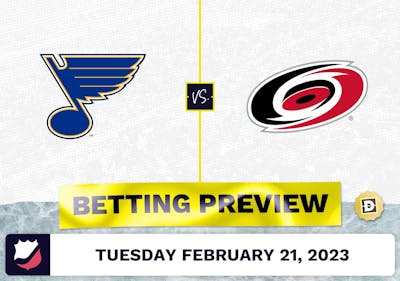 Blues vs. Hurricanes Prediction and Odds - Feb 21, 2023
