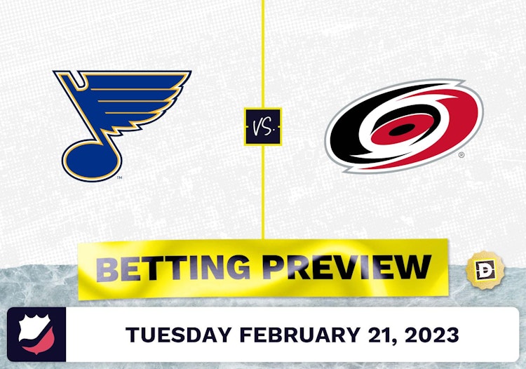 Blues vs. Hurricanes Prediction and Odds - Feb 21, 2023