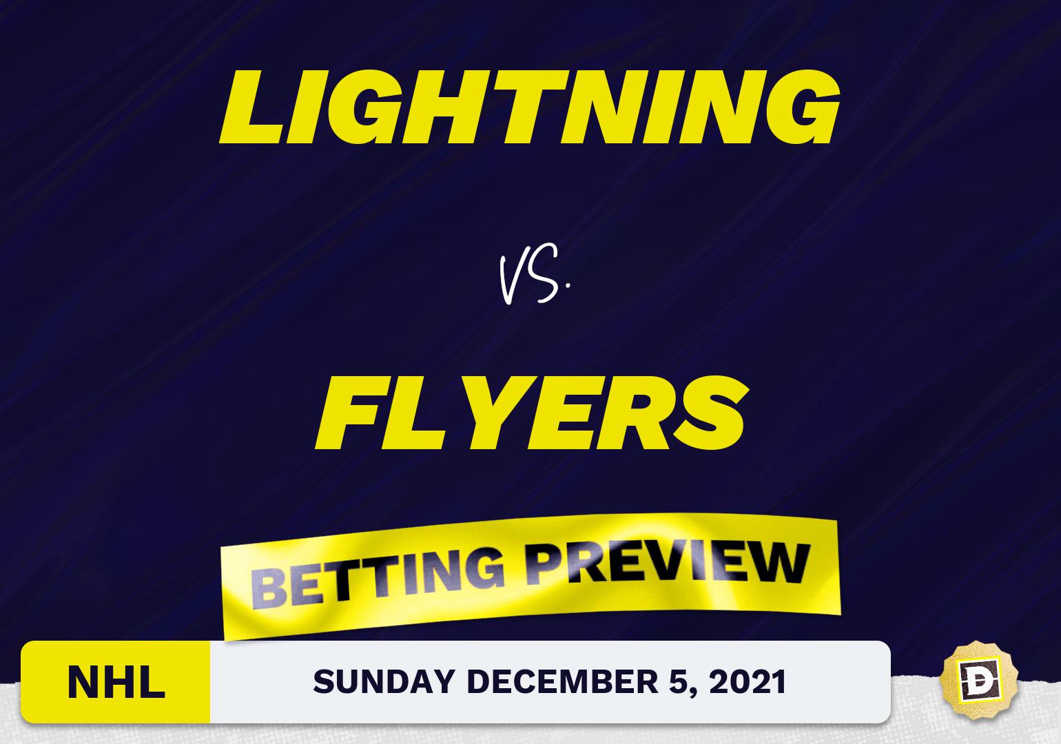 Lightning vs. Flyers Predictions and Odds - Dec 5, 2021