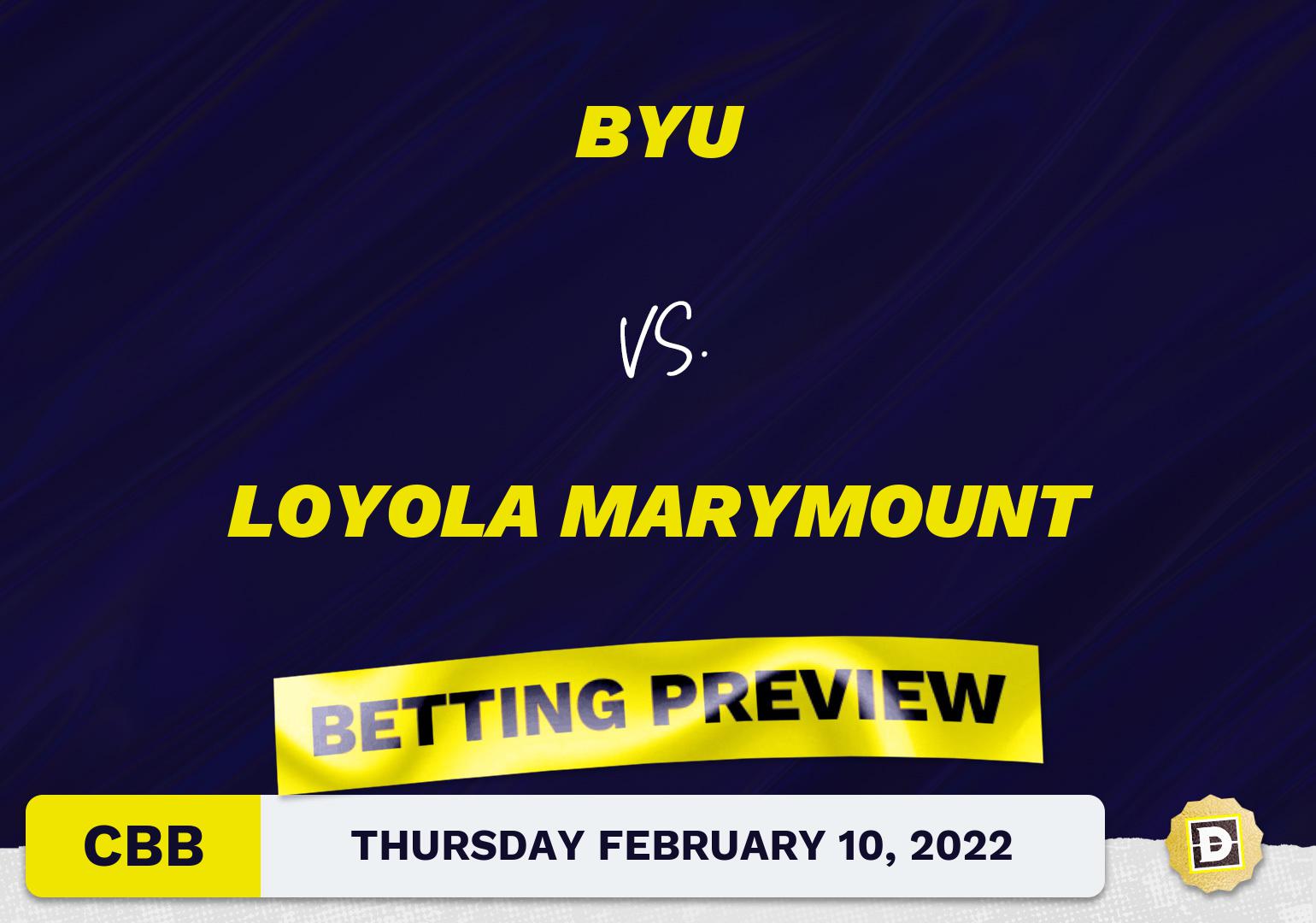 BYU vs. Loyola Marymount CBB Predictions and Odds - Feb 10, 2022