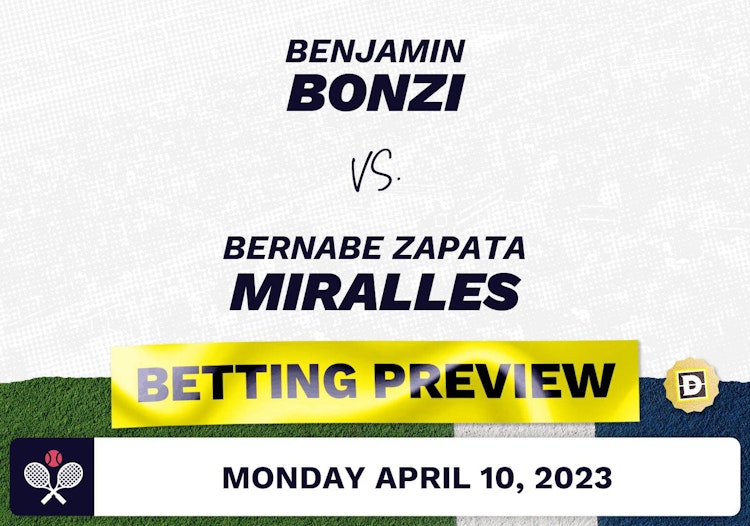 Benjamin Bonzi vs. Bernabe Zapata Miralles Predictions - Apr 10, 2023