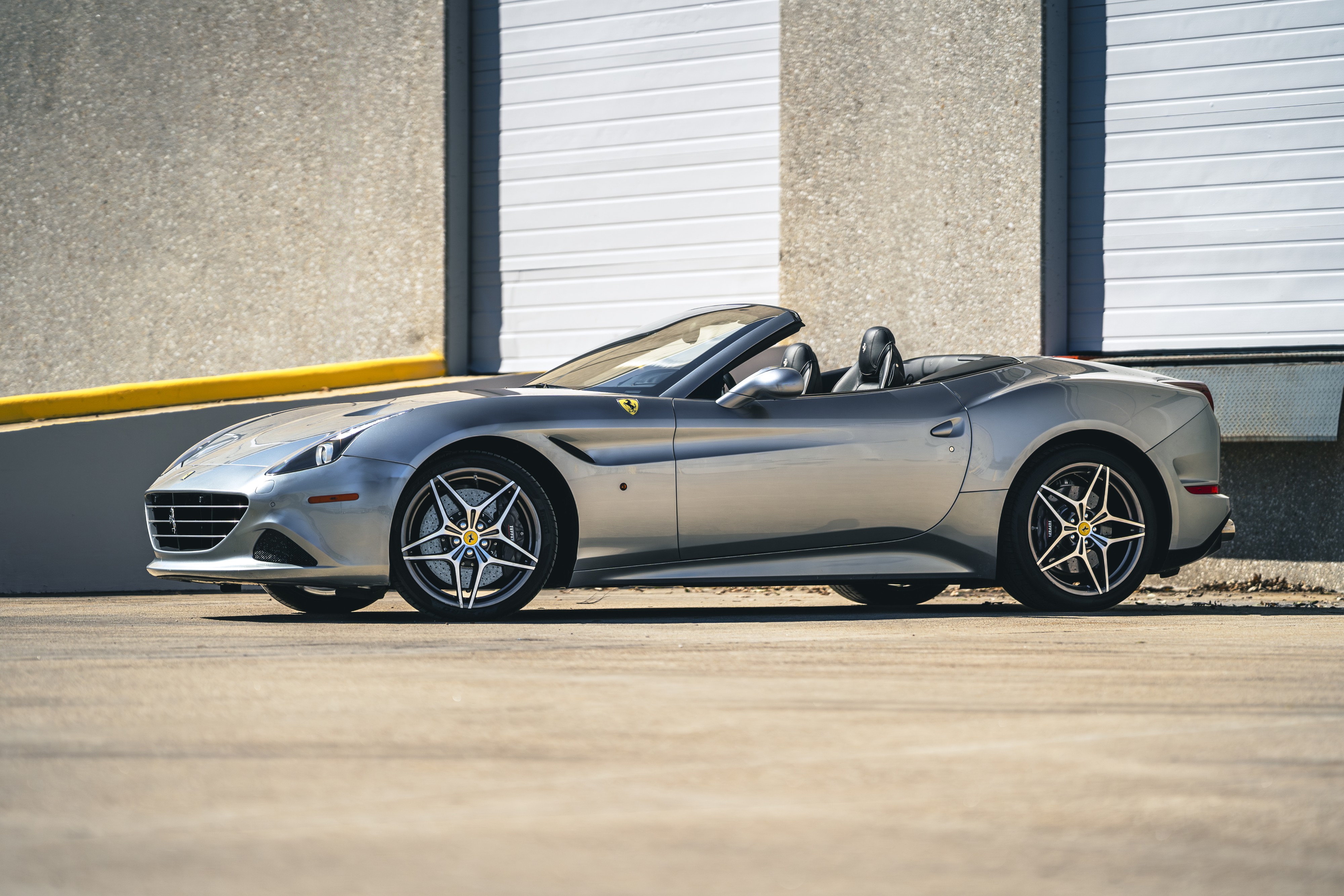 2016 Ferrari California T in Silver at Petrol Lounge in Austin, TX.