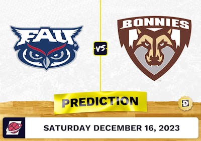 Florida Atlantic vs. St. Bonaventure Prediction, Odds, Picks for College Basketball Saturday [12/16/2023]