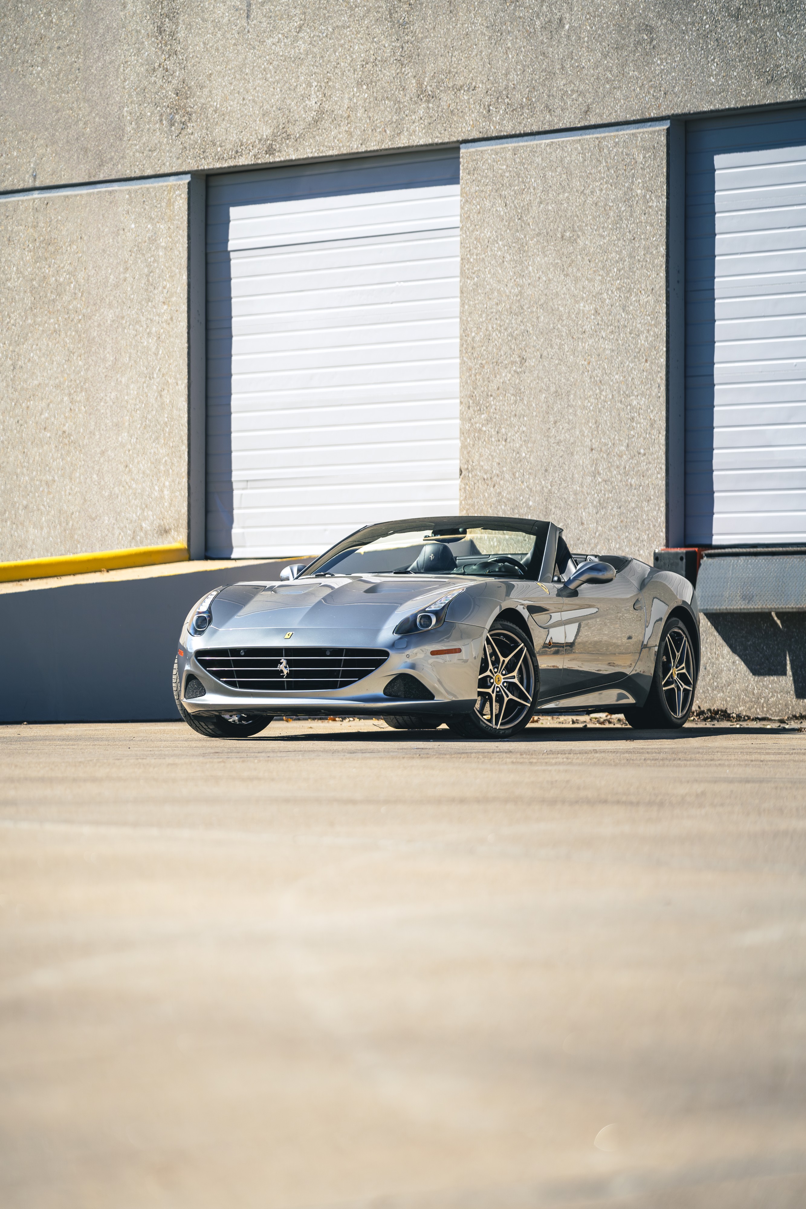 2016 Ferrari California T in Silver at Petrol Lounge in Austin, TX.