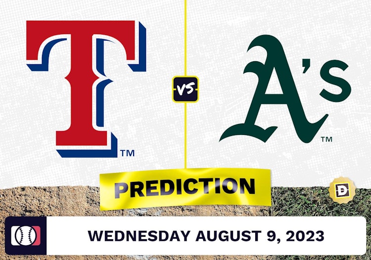 Rangers vs. Athletics Prediction for MLB Wednesday [8/9/2023]