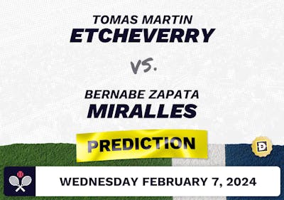 Tomas Martin Etcheverry vs. Bernabe Zapata Miralles Prediction, Odds, Picks for ATP Cordoba 2024