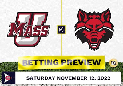 Massachusetts vs. Arkansas State CFB Prediction and Odds - Nov 12, 2022