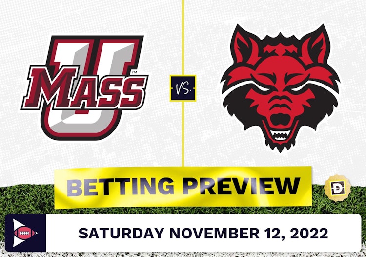 Massachusetts vs. Arkansas State CFB Prediction and Odds - Nov 12, 2022