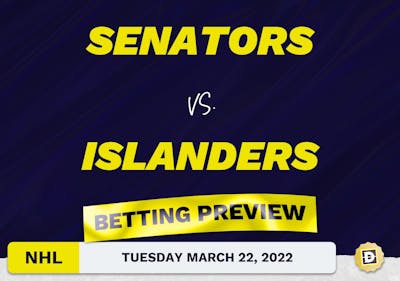 Senators vs. Islanders Predictions and Odds - Mar 22, 2022