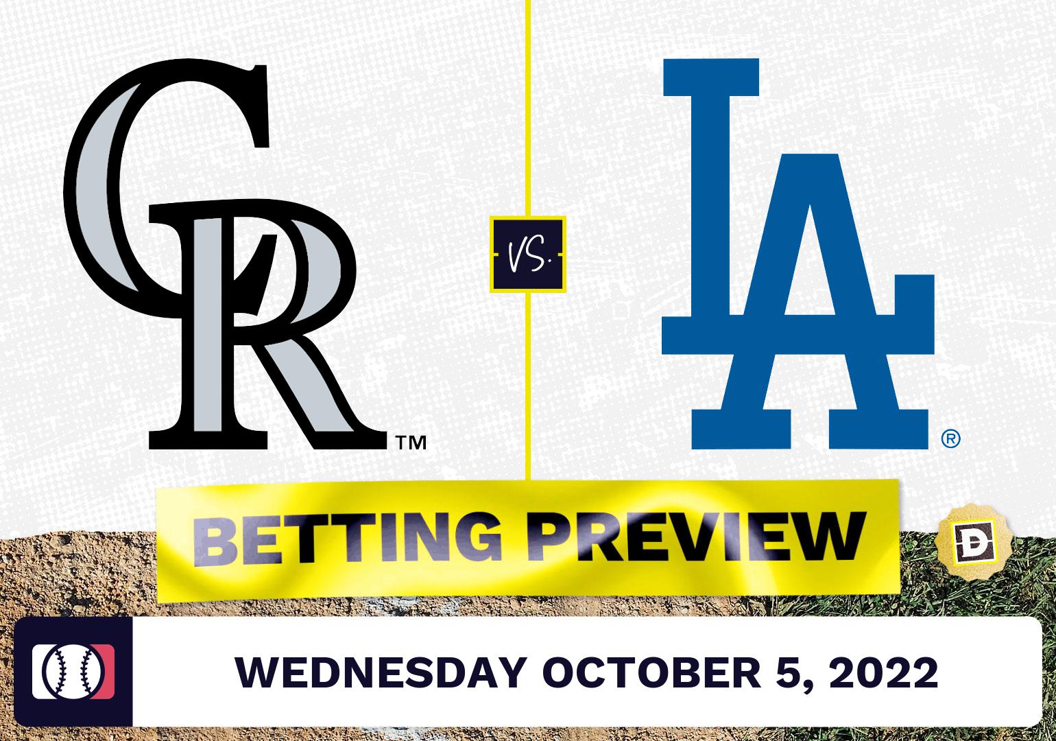 Rockies vs. Dodgers Prediction and Odds - Oct 5, 2022