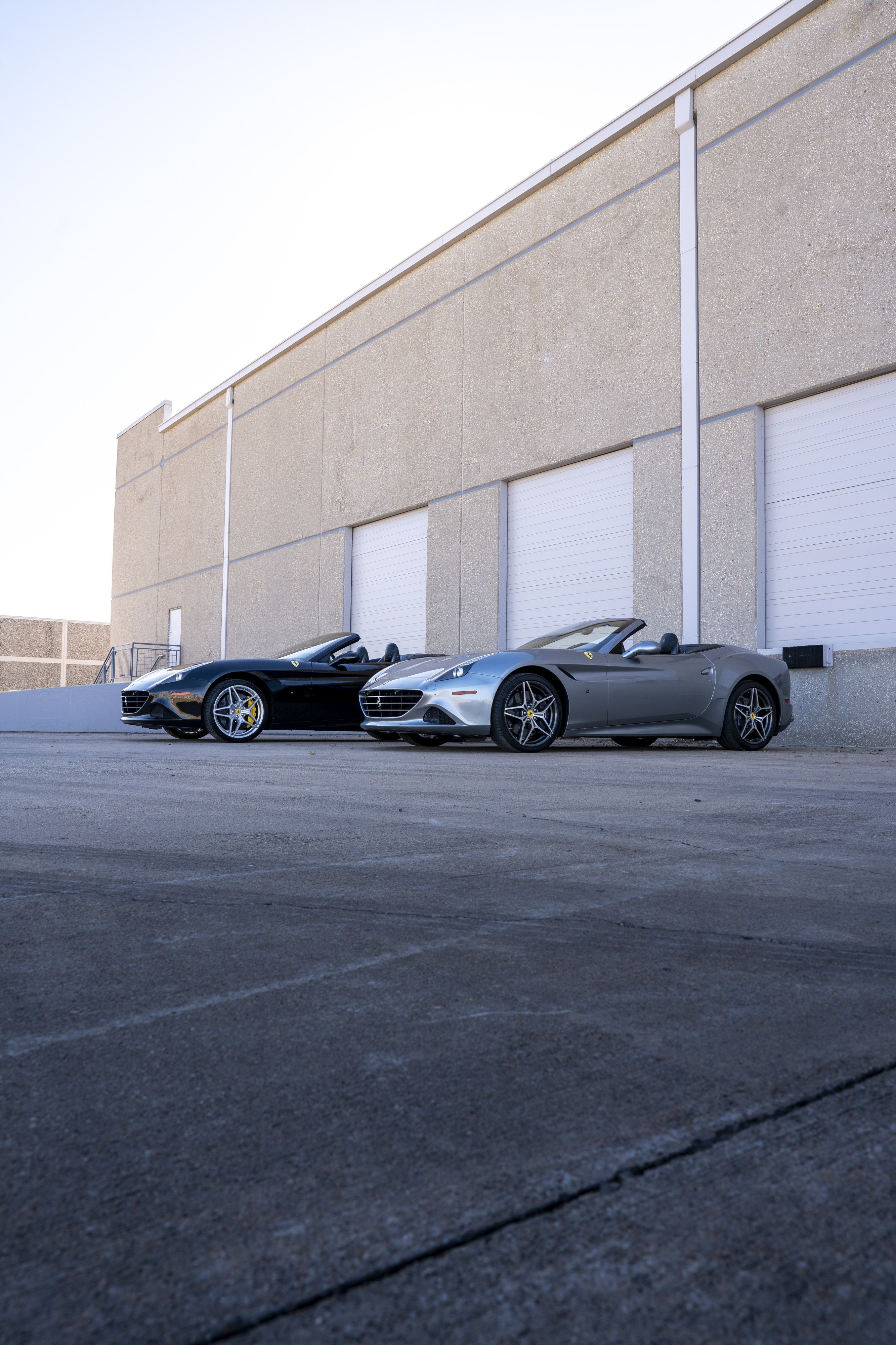 Two 2016 Ferrari California Ts at Petrol Lounge in Austin, TX.