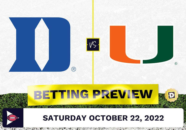 Duke vs. Miami Florida CFB Prediction and Odds - Oct 22, 2022