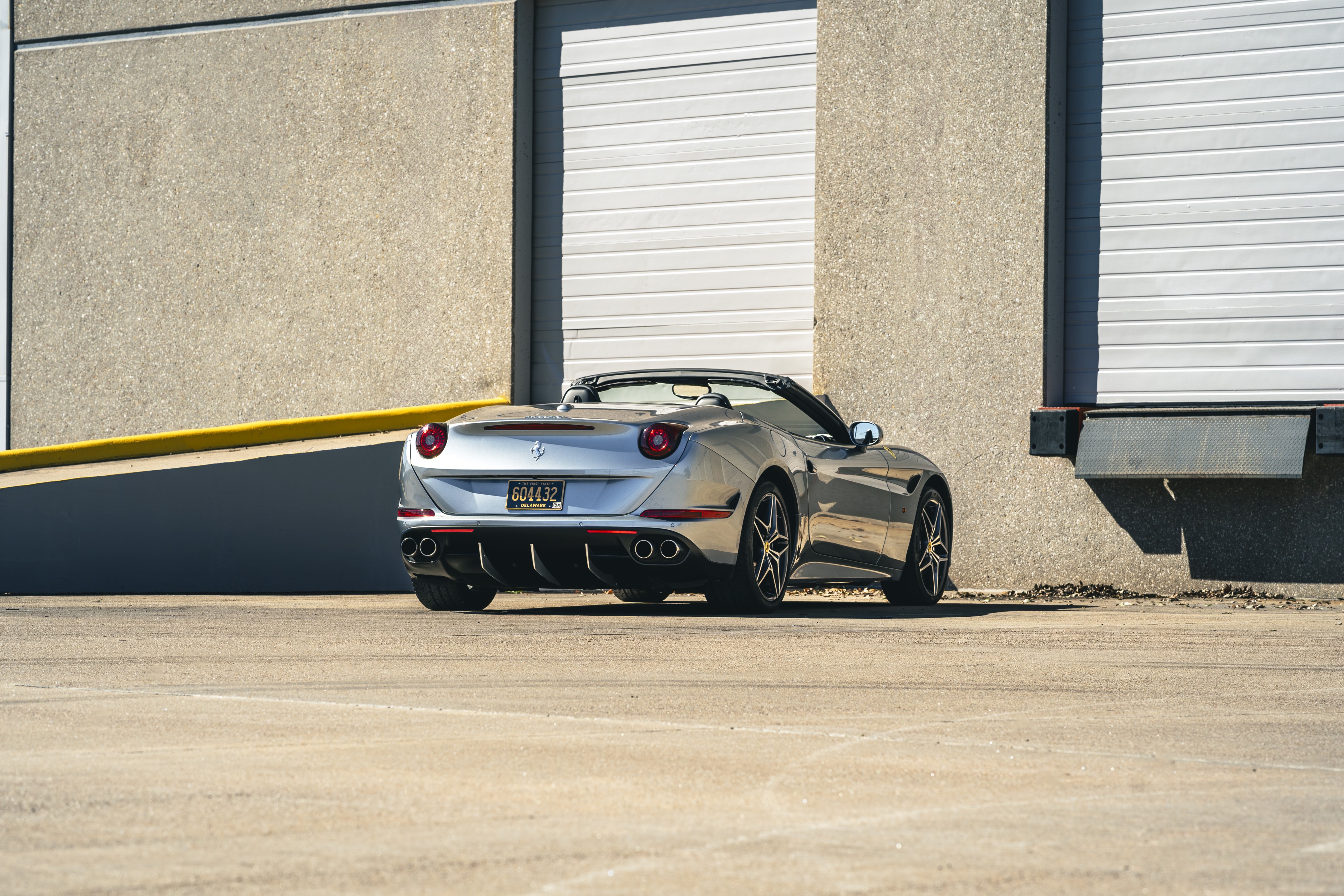 2016 Ferrari California T in Silver at Petrol Lounge in Austin, TX.