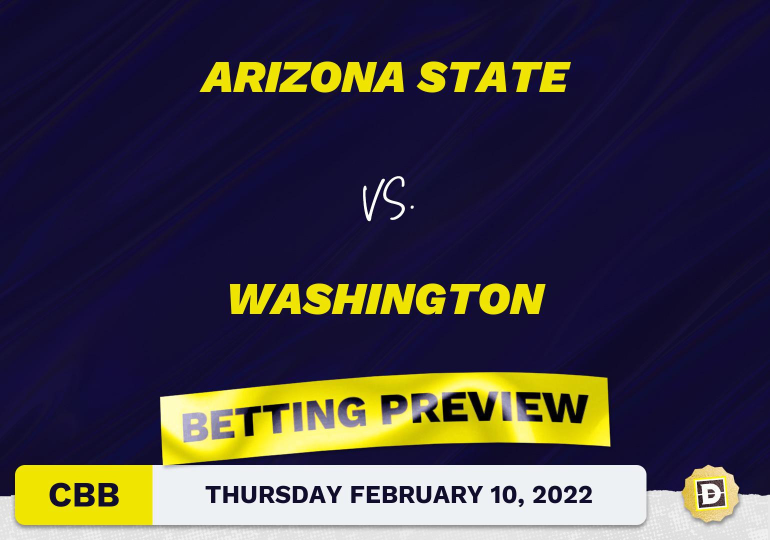 Arizona State vs. Washington CBB Predictions and Odds - Feb 10, 2022